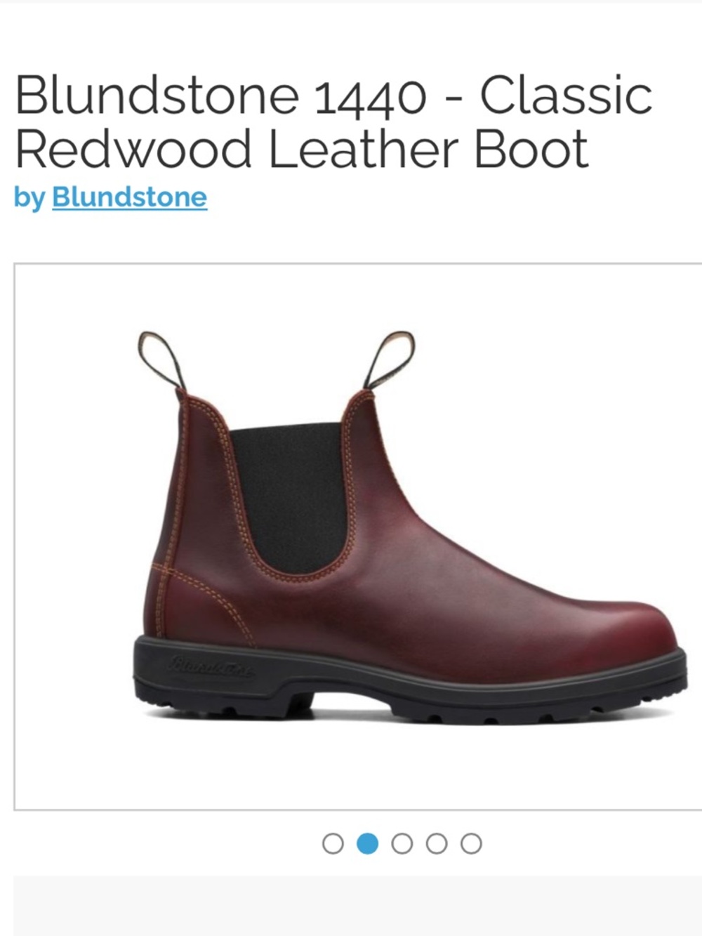 BLUNDSTONE 1440 - WOMEN'S CLASSICS REDWOOD size us 6.5